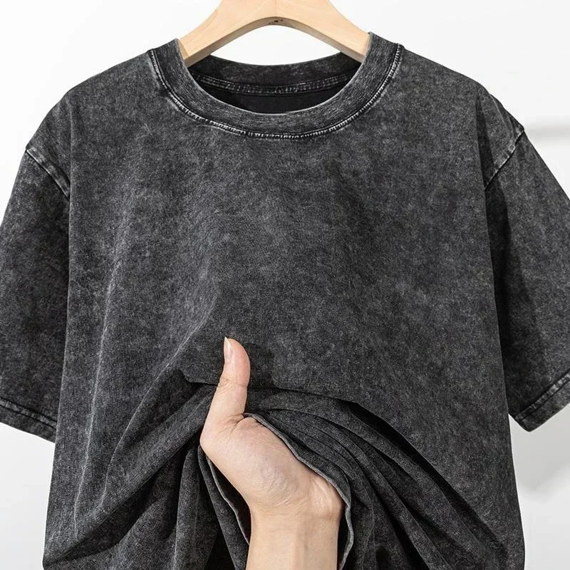 Kaos Oversize dengan Efek Acid - Acid Wash Vintage Graphic T Shirt ulasan dan harga