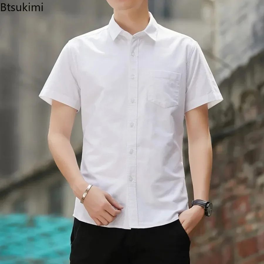 Kemeja Pria Kasual 2026 100% K - Oxford Cotton Casual Shirt Business ulasan dan harga