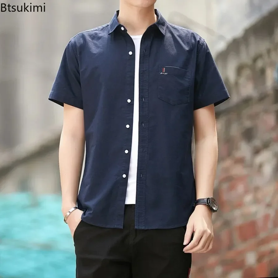 Kemeja Pria Kasual 2026 100% K - Oxford Cotton Casual Shirt Business ulasan dan harga