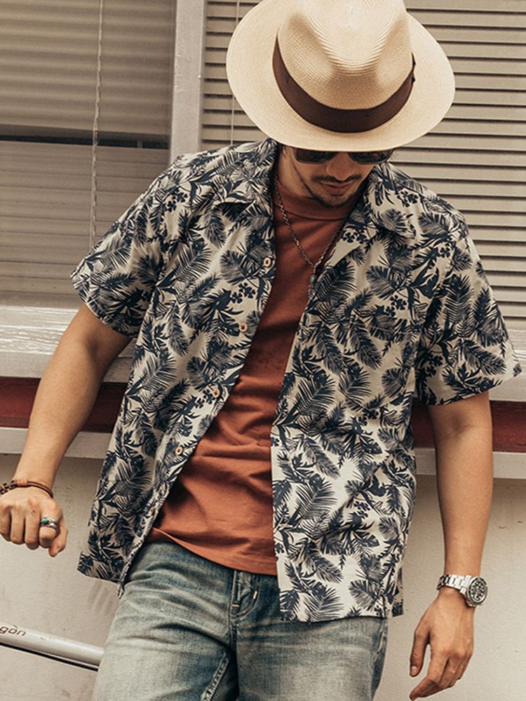 Kemeja Hawaii Modis Pria, Leng - Vintage Hawaiian Floral Shirt ulasan dan harga